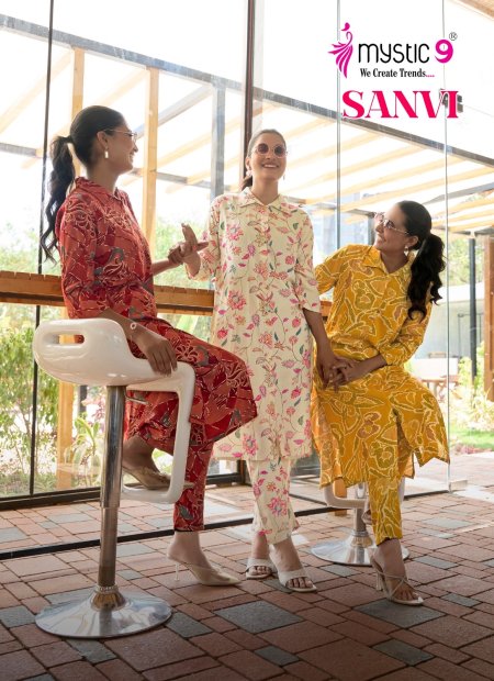 Saanvi Vol 1 By Mystic 9 Viscose Printed Co Ord Set